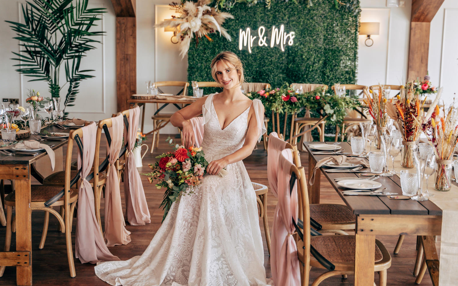 Bold & Bright Wedding Inspiration at Basset Down Complex,